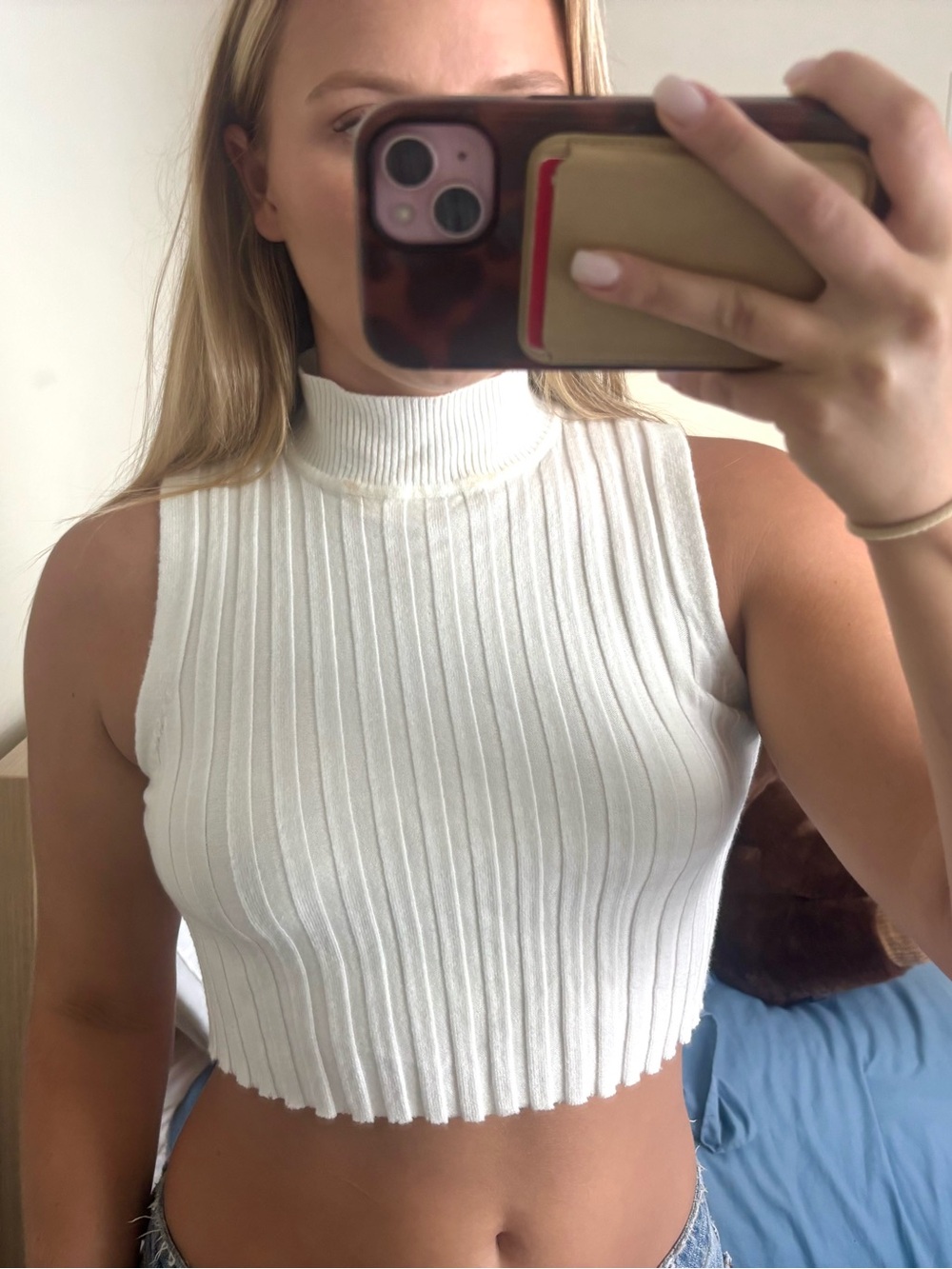 White Collared Top for Layering